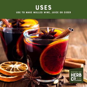 MONTEREY BAY HERB CO Spiced mix creates warm aroma for mulled cider and tea