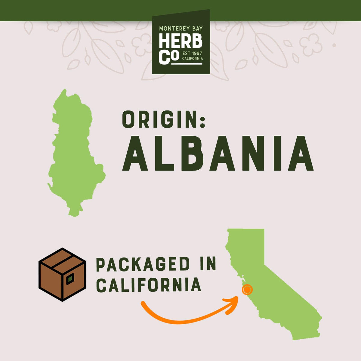 1 lb bulk bag of wormwood from MONTEREY BAY HERB CO kept dry for freshness