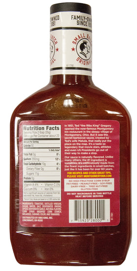 Montgomery Inn BBQ Sauce glaze applied to ribs for depth and shine.
