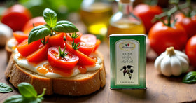 Montinaro NYC kitchen scene; chef-grade EVOO ready for daily cooking.