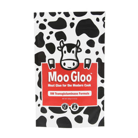 Moo Gloo RM bottle for precise protein binding in professional kitchens.