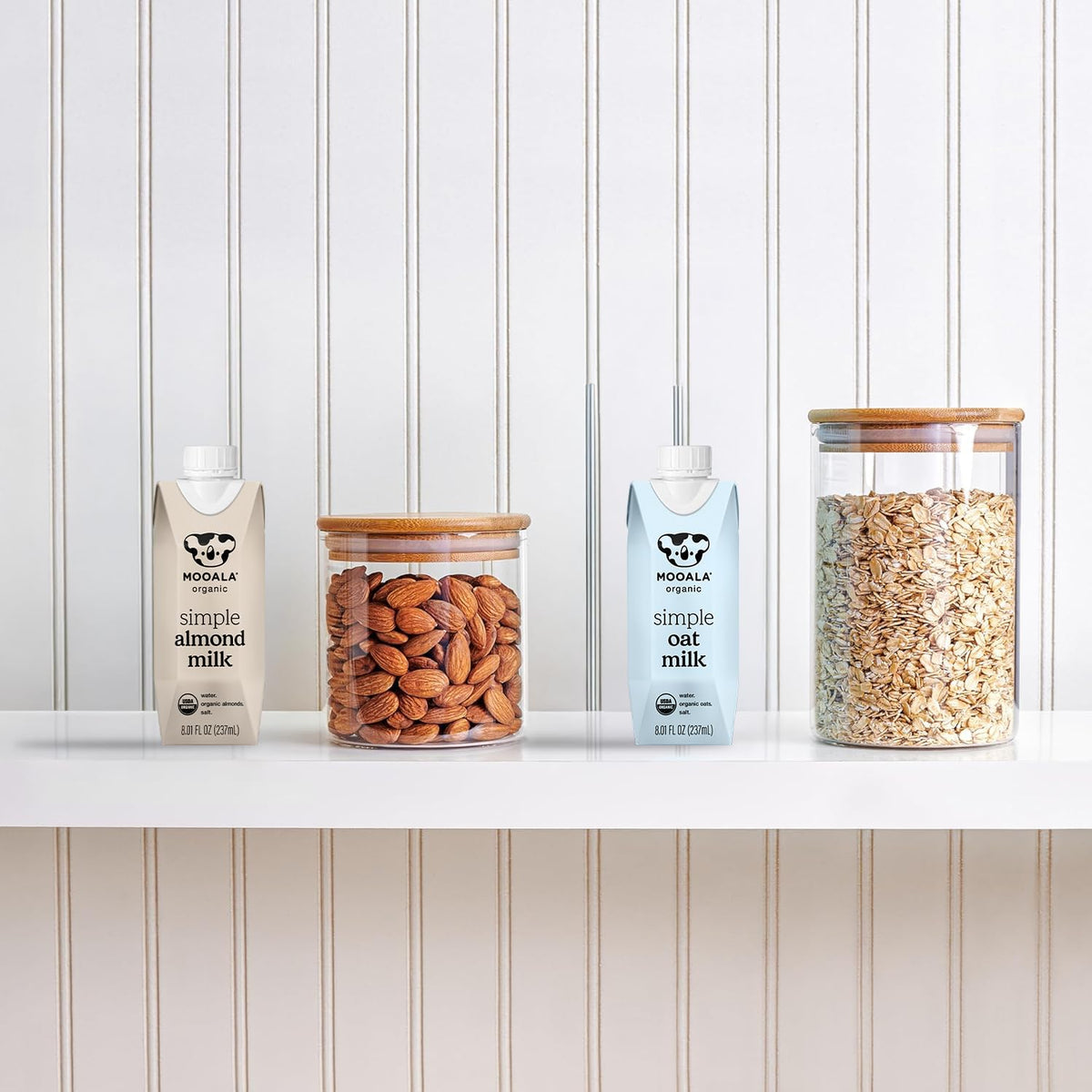 Mooala Almondmilk No gums, oil, or fillers supports simple everyday beverages.