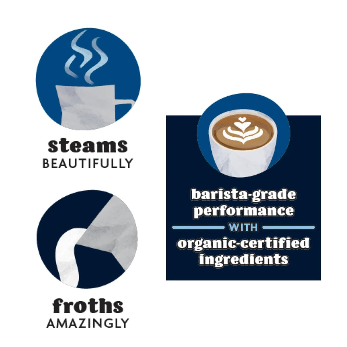 Mooala Barista Oatmilk microfoam texture delivers silky latte froth.