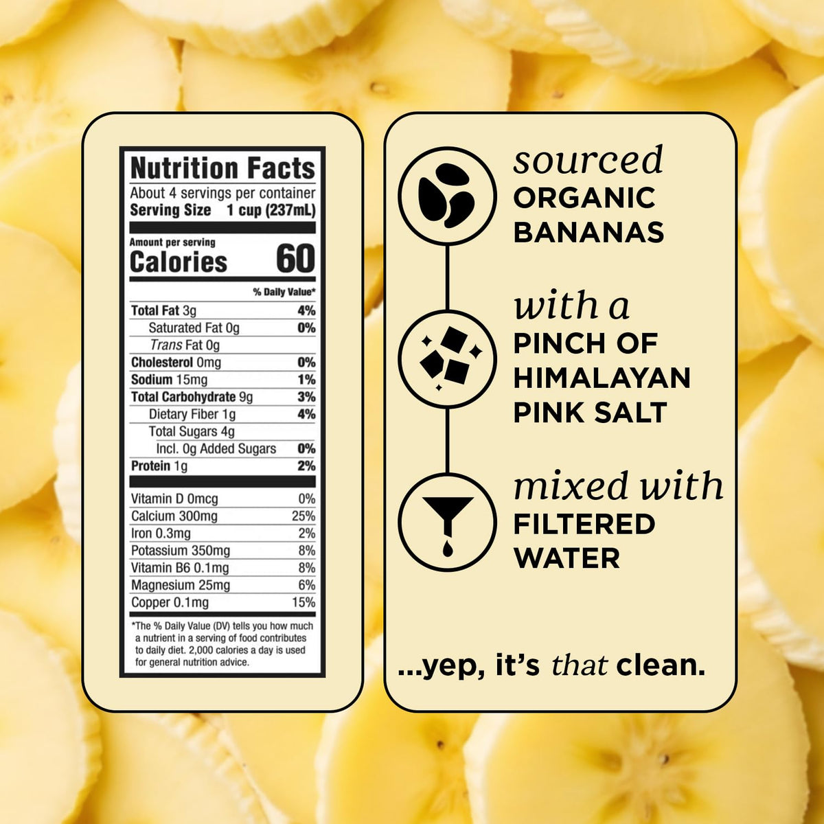 Mooala Banana Milk added to coffee for a plant-based, dairy-free twist.