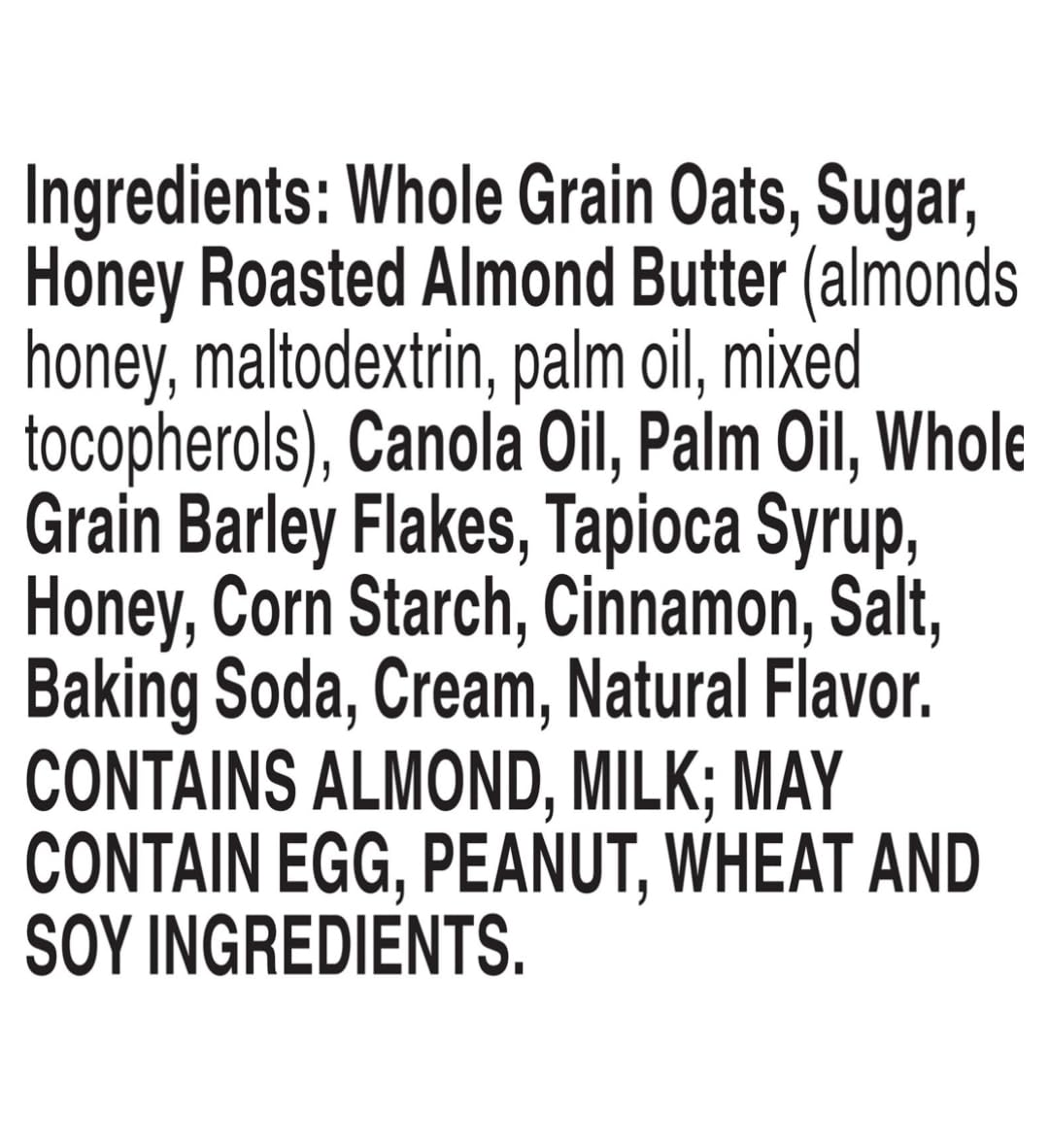Close-up of almond butter filling inside the Nature Valley biscuit