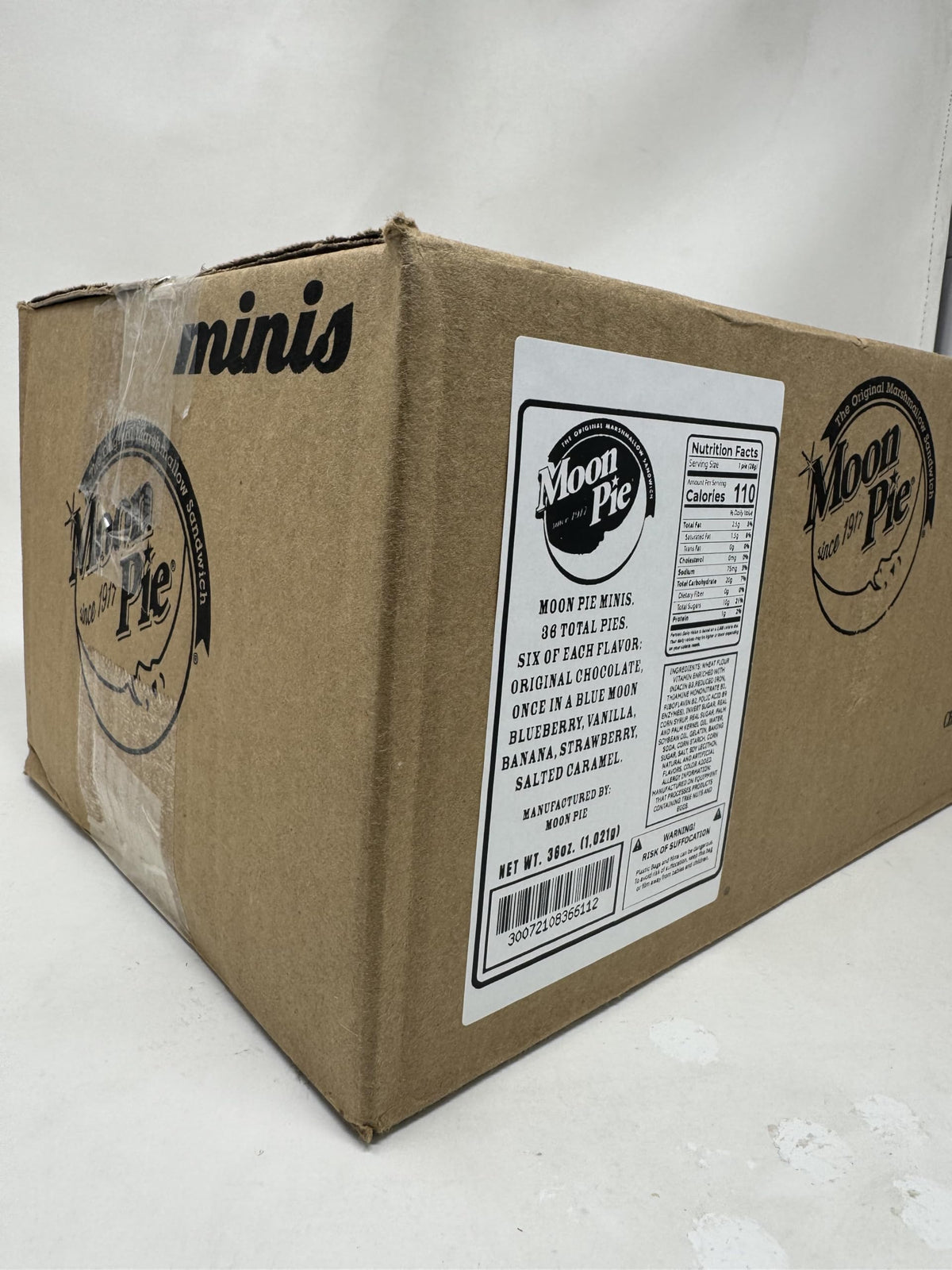 Moon Pie Minis Banana flavor perfect snack for road trips and gatherings.