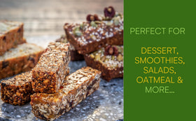 Moonee Naturals pumpkin seeds in a bowl, ready to elevate snack time.