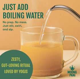 Moong Pani gluten-free vegan pack showcases allergen-friendly plant-based comfort.
