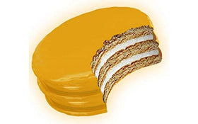 MoonPie Double Decker Banana cream filling close-up shows creamy center.