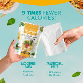 Moonrise Organic Spaghetti Squash Pasta ready in minutes after soaking and light sauté