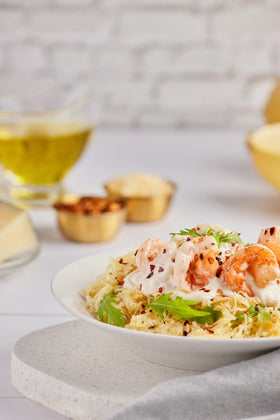 Moonrise Organic Spaghetti Squash Pasta is shelf-stable, ideal for meal prep and travel
