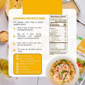 Moonrise Organic Spaghetti Squash Pasta single-ingredient label highlighting clean-label base