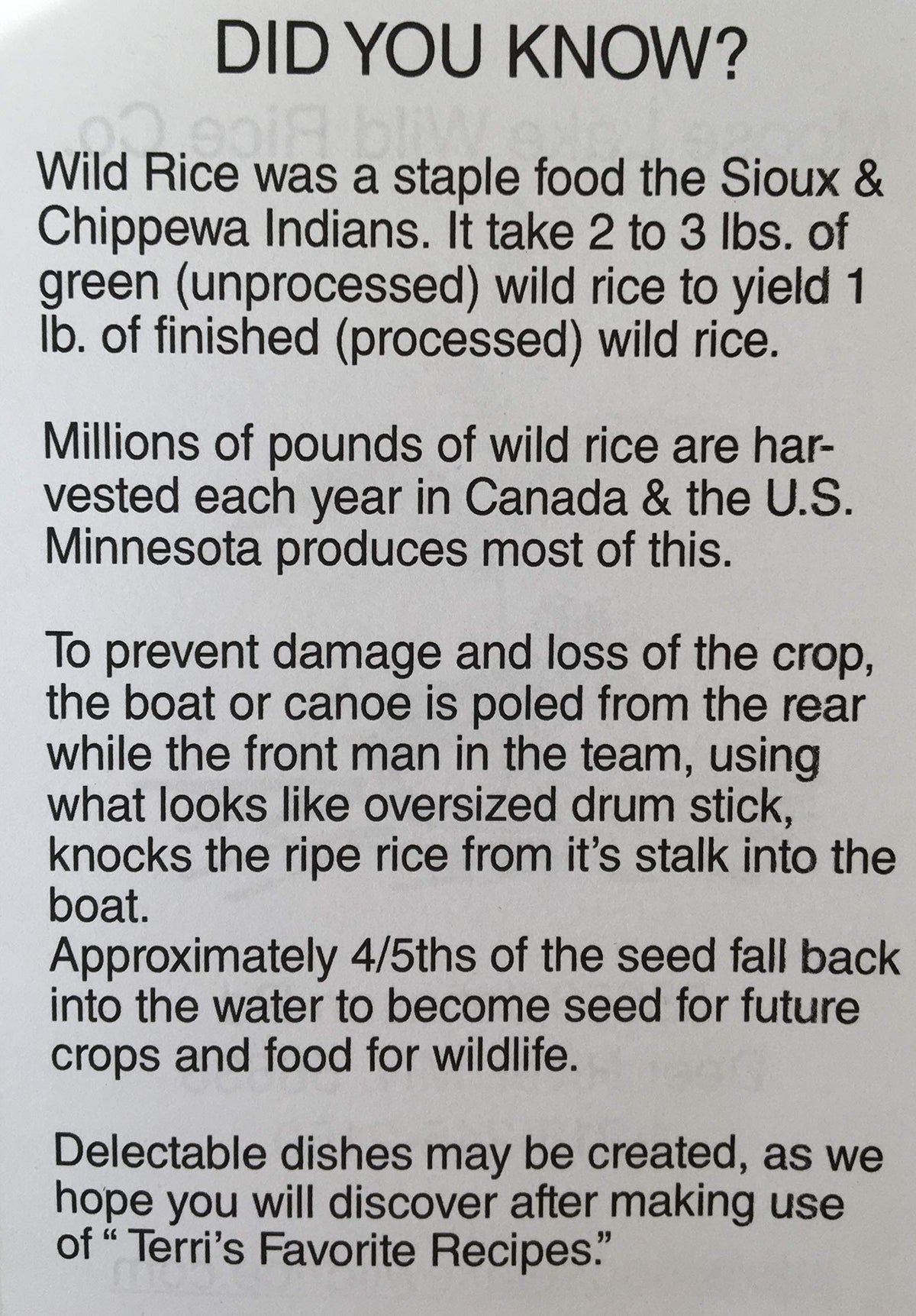 Moose Lake Wild Rice antioxidant-rich fiber-rich profile supports balanced meals.