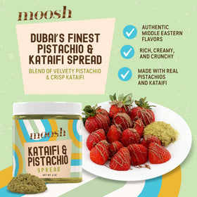 Moosh Dubai Chocolate Bar Filling kataifi crisp bits add crunch to desserts