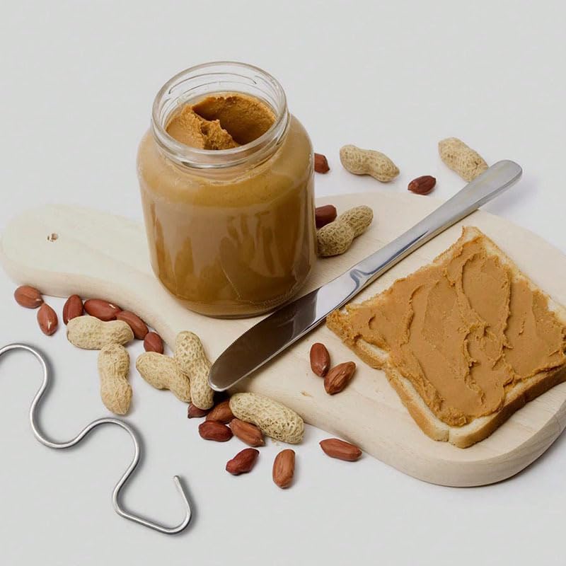 MORALZA blender with bowl of creamy peanut butter