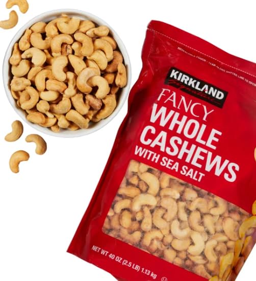 MORALZA on-the-go snacking setup: cashews plus collapsible cup.