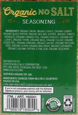 MORALZA Organic 21-spice blend packaging emphasizing quality and USA origin