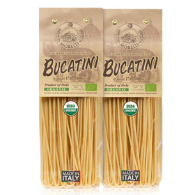 Morelli Bucatini pasta pack showcases premium packaging for family dinners