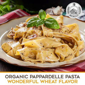 Morelli durum wheat semolina creates sturdy, sauce-holding noodles.