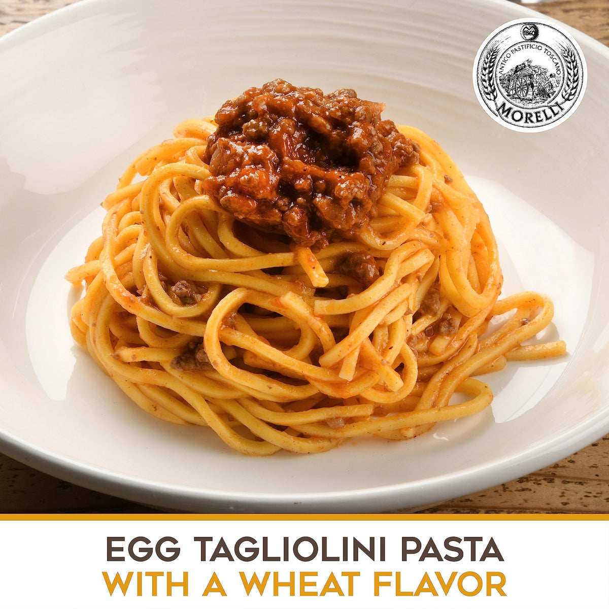 Morelli handmade pasta from Tuscany in a cozy kitchen setting