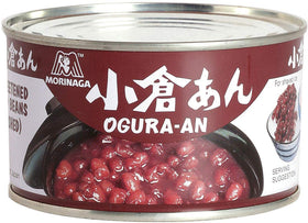 Morinaga Ogura An can side view, convenient pantry staple.