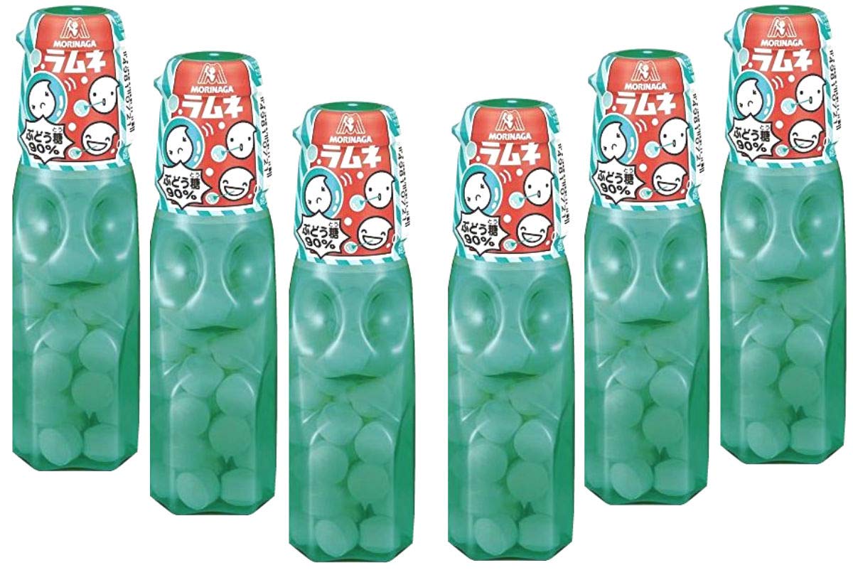 Morinaga Ramune soda candy original taste six-pack for on-the-go snacking.