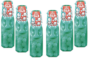 Morinaga Ramune soda candy original taste six-pack for on-the-go snacking.