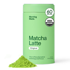 Morning Made ceremonial matcha tin seal keeps powder fresh between uses.