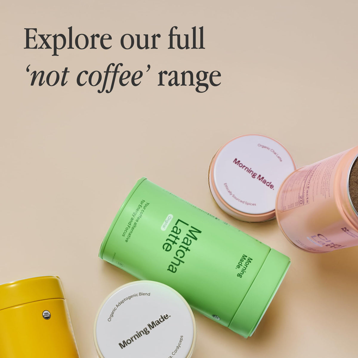 USDA Organic certification on Morning Made matcha ensures trusted organic quality.