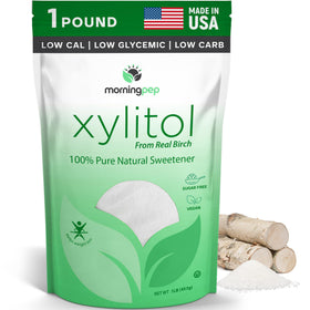 Morning Pep Pure Birch Xylitol bottle for sugar substitute with no aftertaste