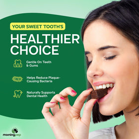 Morning Pep Birch Xylitol pack on pantry emphasizes non-GMO gluten-free status