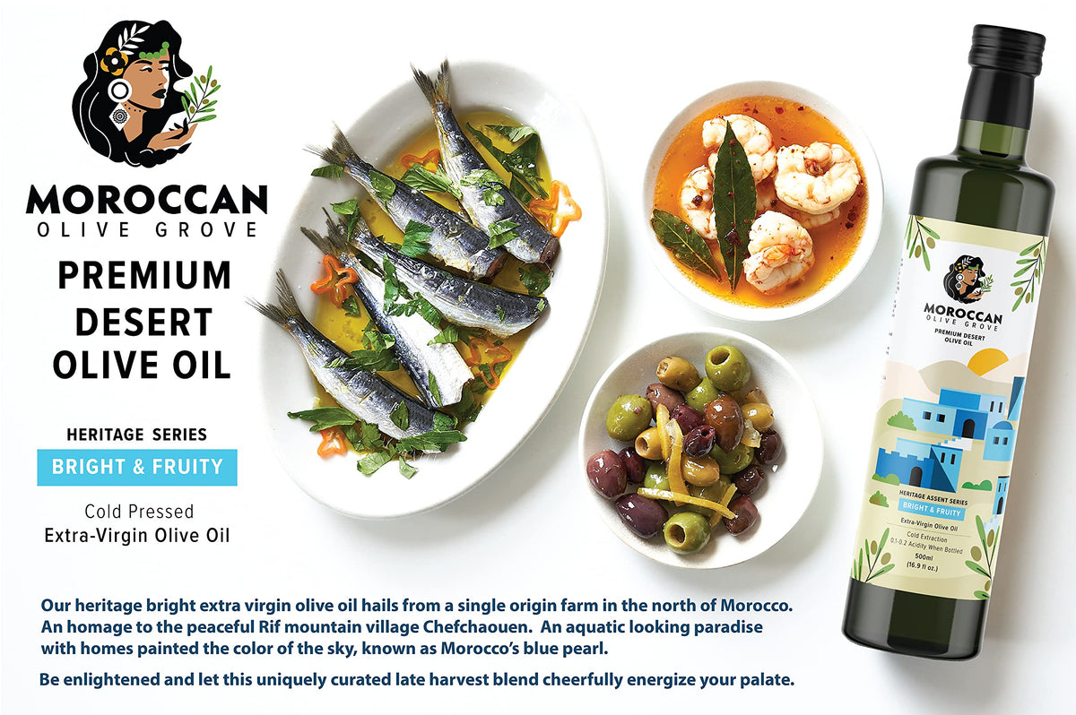 Moroccan Olive Grove origin from Chefchaouen Rif village elevating everyday meals