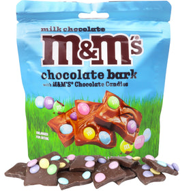 Morris National Inc Easter M&M's Milk Chocolate Bark close-up of festive bites for gifting