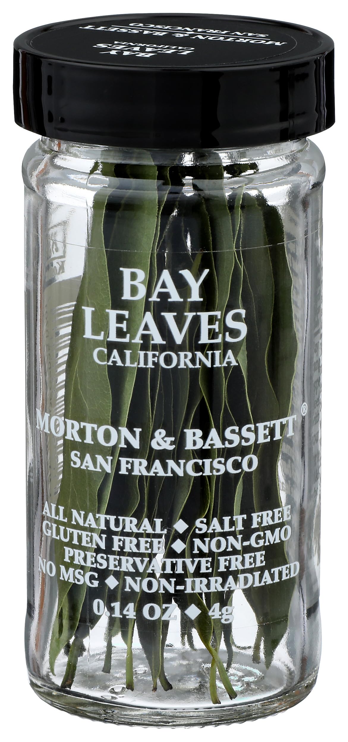 Morton & Bassett California Bay Leaves jar enhances soup flavor with a bold, fragrant note.