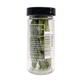 Morton & Bassett California Bay Leaves on kitchen scene, suggesting Mediterranean flavor.