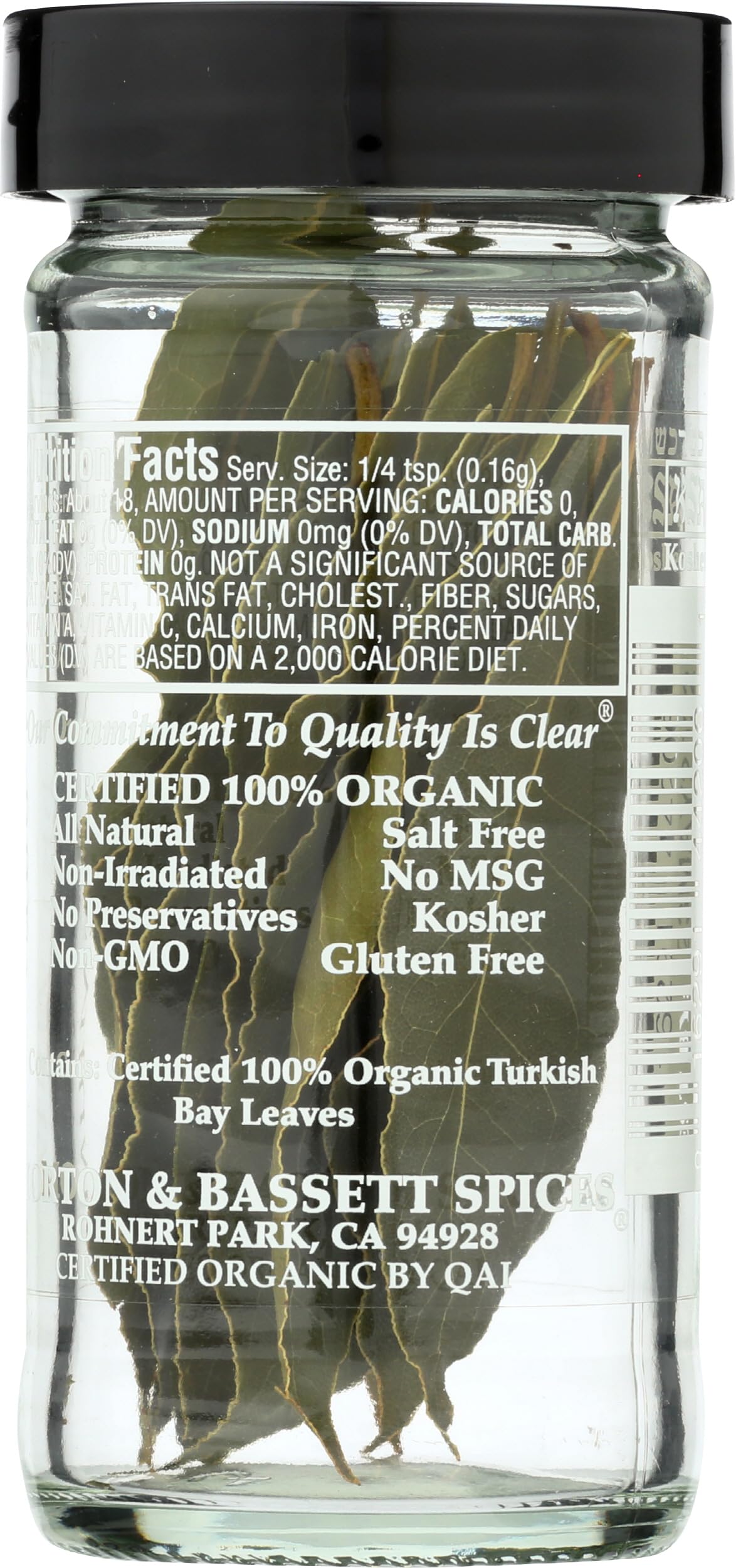 Morton & Bassett organic bay leaves, perfect for simmered sauces and braises
