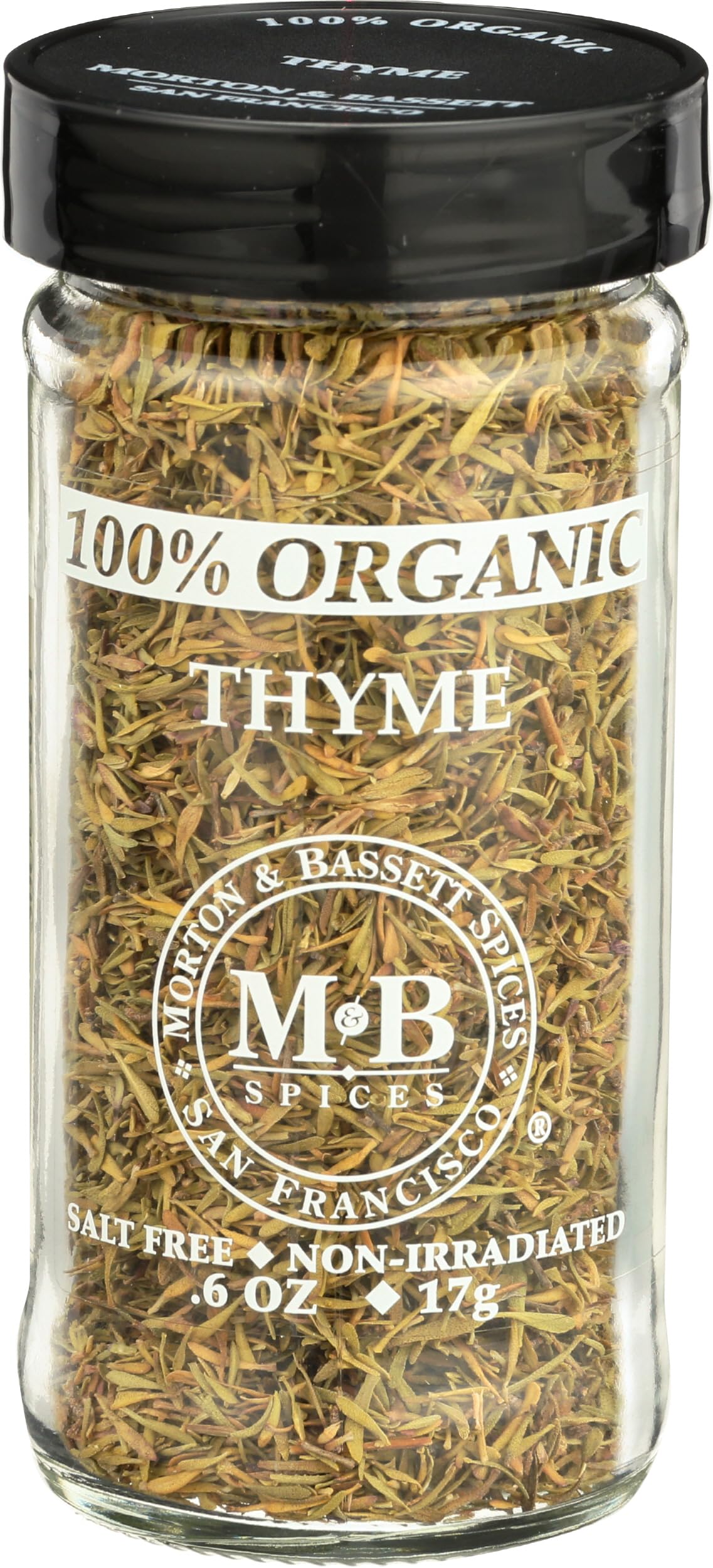 Morton & Bassett Thyme Organic bottle cap enhances everyday cooking with premium, aromatic spice.