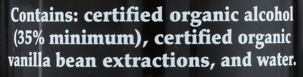 Morton & Bassett vanilla extract label emphasizes organic, gluten-free, non-GMO attributes