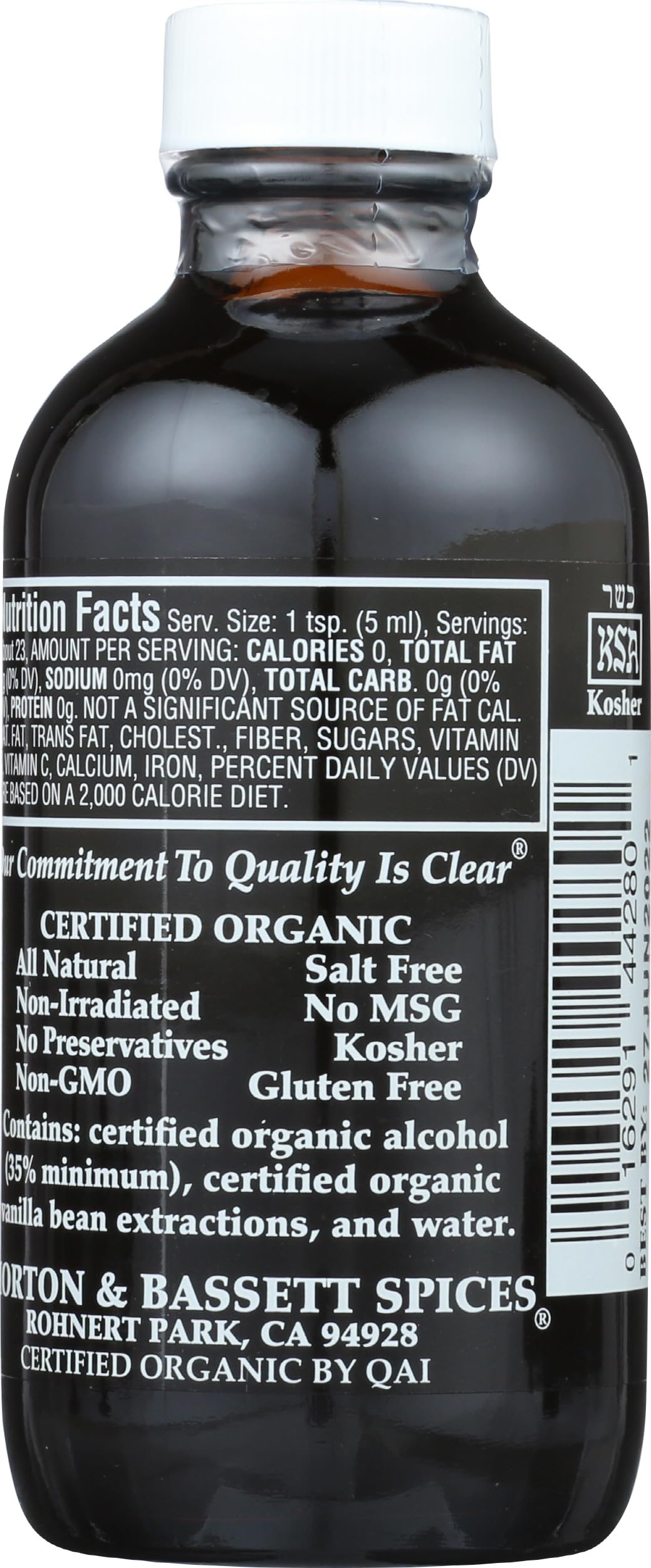Morton & Bassett vanilla extract pour demonstrates aromatic flavor ideal for baking