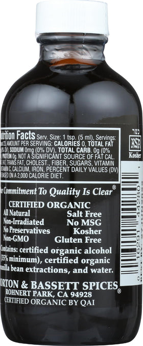 Morton & Bassett vanilla extract pour demonstrates aromatic flavor ideal for baking