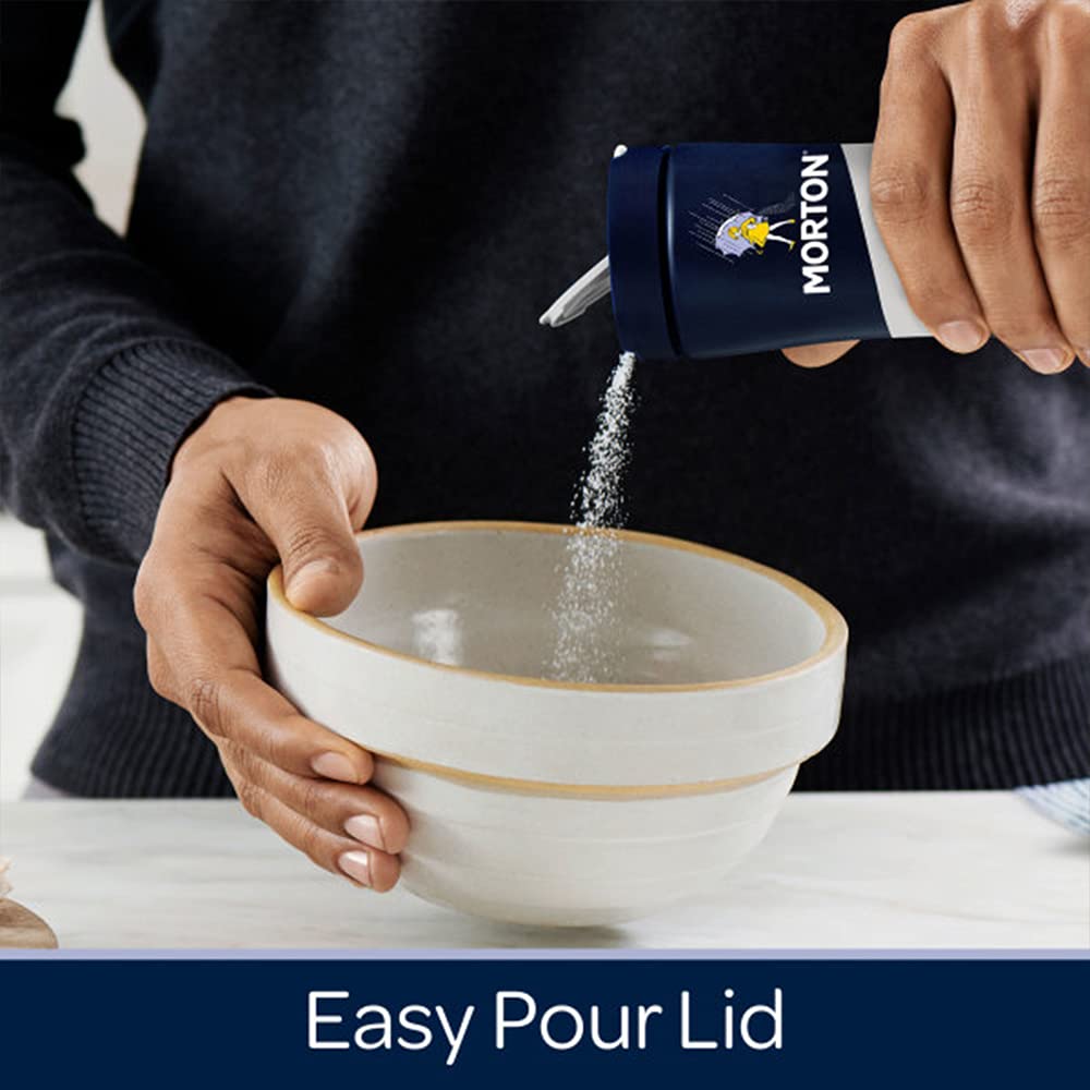 Morton salt on vegetables as a finishing touch for vibrant flavor.