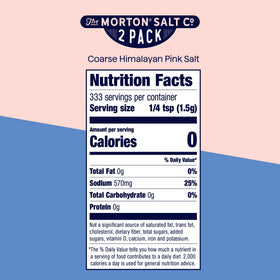 Morton Himalayan pink salt coarse for brining, grilling and seafood prep