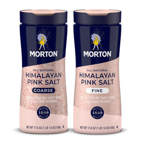 Morton Himalayan Pink Salt fine in bottle for versatile baking seasoning