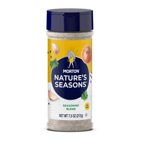 Morton Nature's Seasons pack shot, two-bottle set for versatile everyday seasoning.