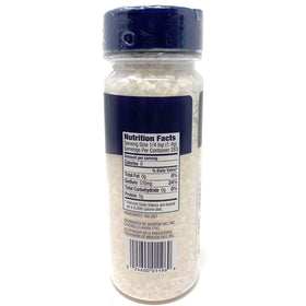 Morton sea salt grinder refill pour demonstrates quick seasoning at the table