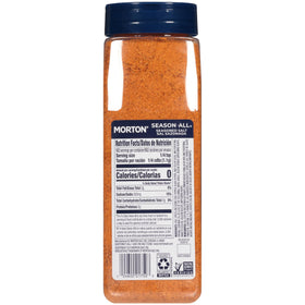 Morton Season-All Club table-spice on table setting conveys quick, flavorful seasoning for meals.