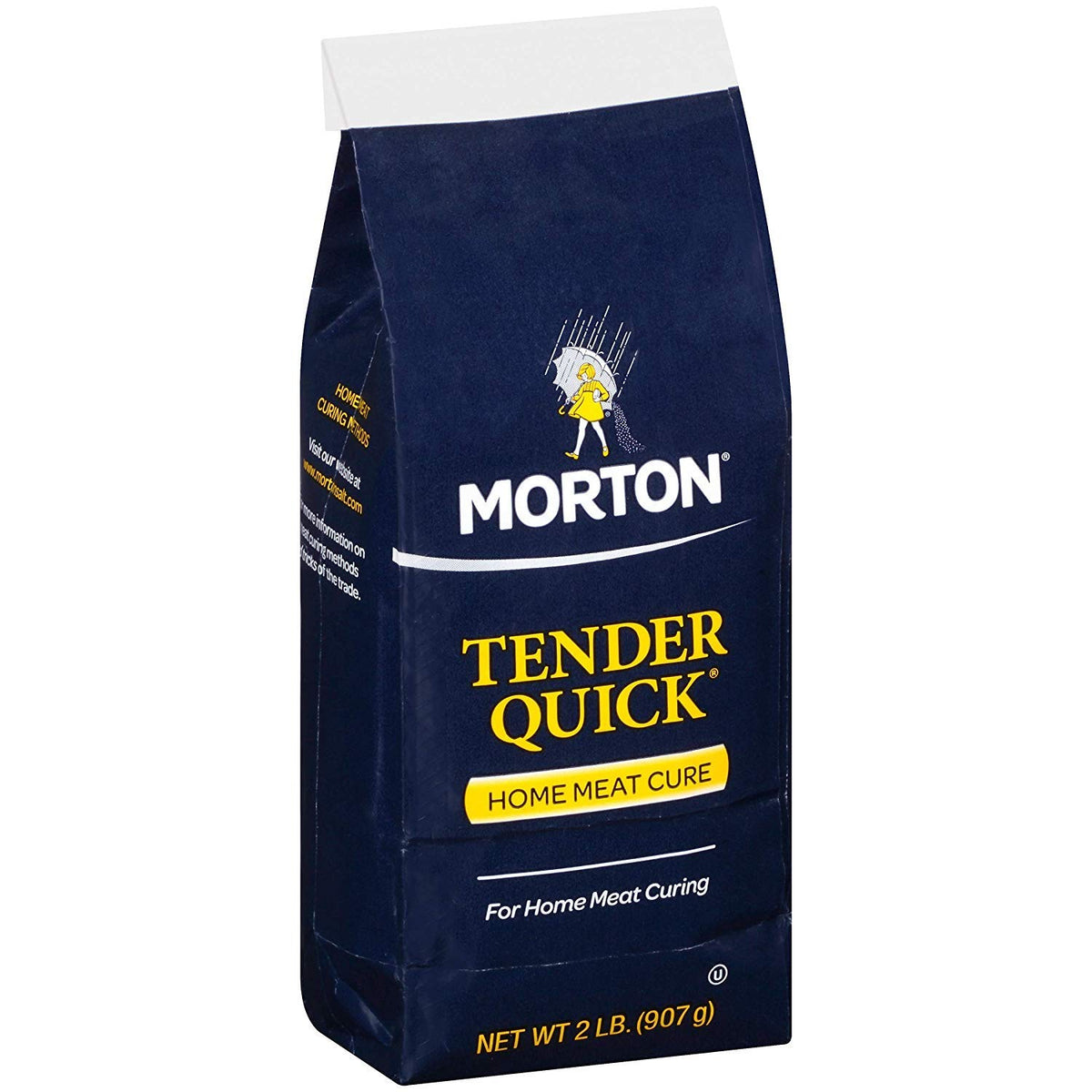 Morton Tender Quick curing salt bottle for home meat curing and flavor enhancement