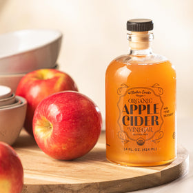 Kitchen scene with ACV on the table for everyday use.