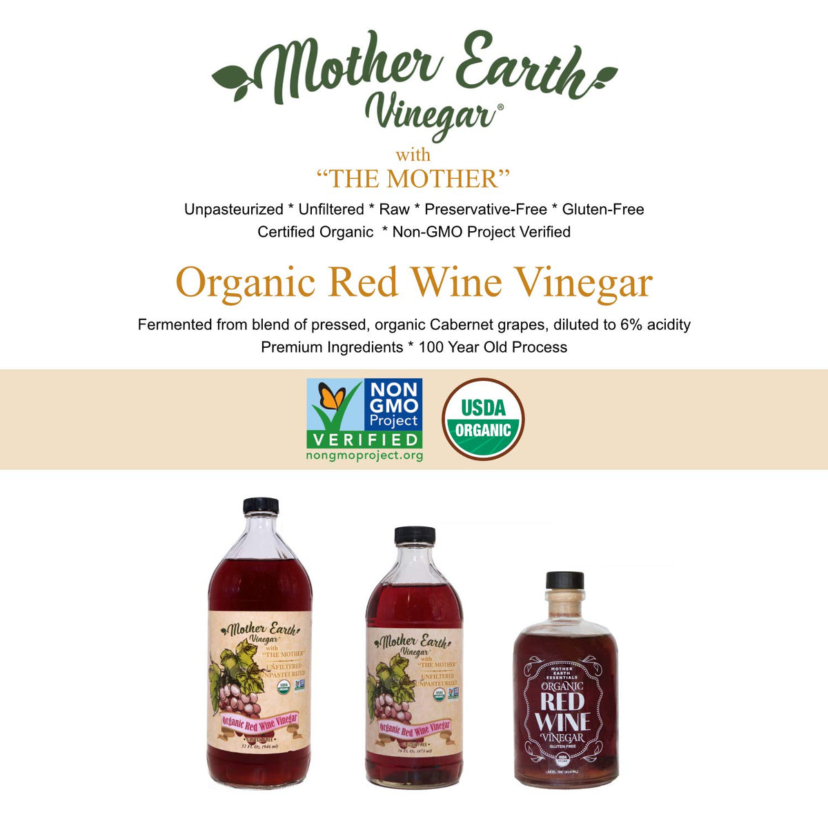 Pouring Mother Earth Vinegar into a dish to flavor dressings.