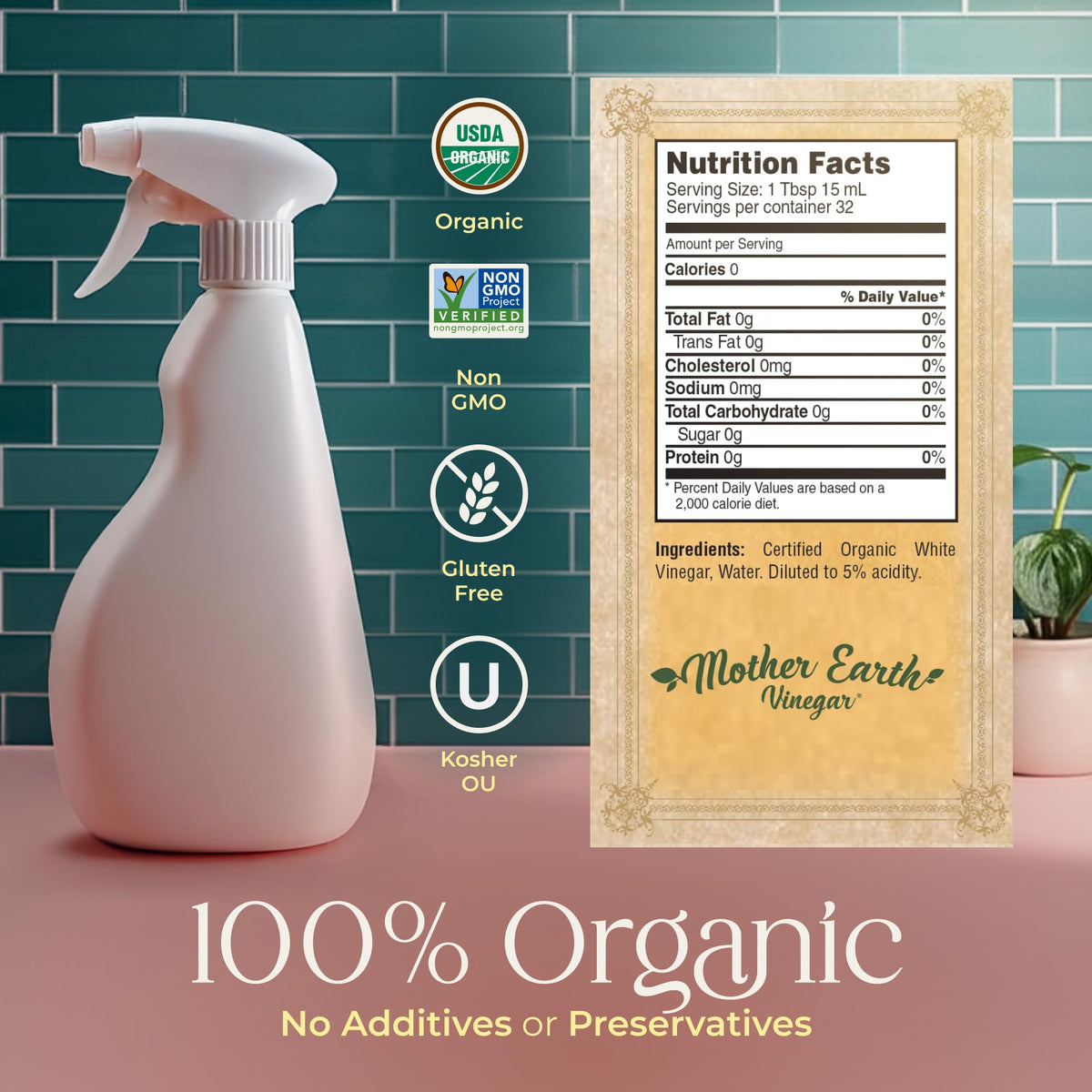 Closeup of The Mother in Mother Earth Vinegar.